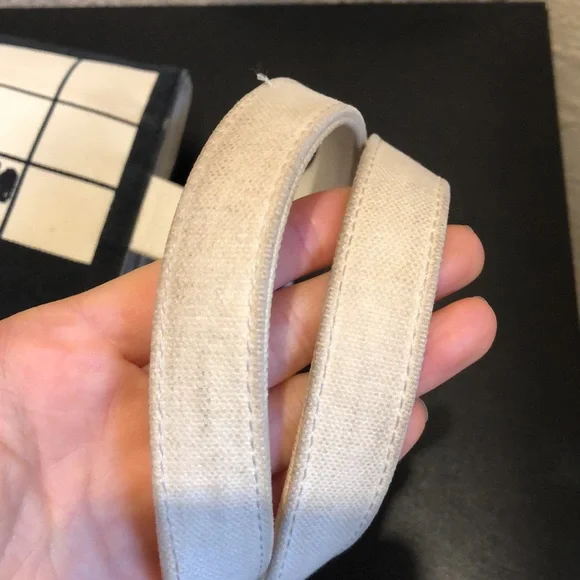 CHANEL Coco Canvas Window Tote Bag Black White Classic - Picture 9 of 15